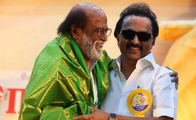 super star Rajinikanth called CM M K stalin viral tweet