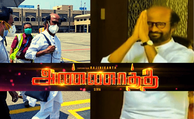 Superstar Rajinikanth returns to Chennai after completing Annaatthe shooting; viral video