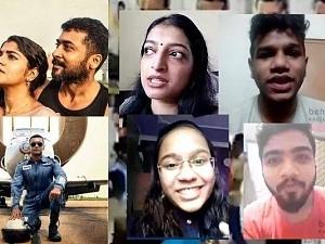 Suriya's Soorarai Pottru reaction - Fans Live Emotional interaction! Watch Exclusive Video!