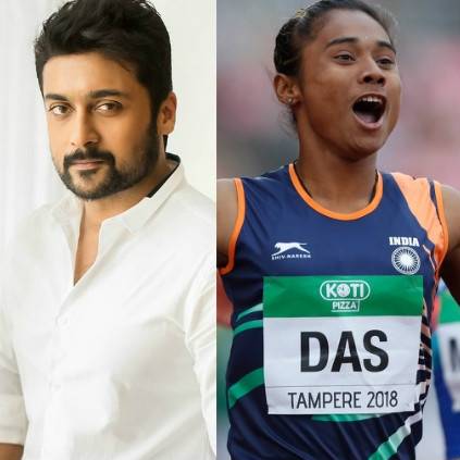 Suriya praises Indian sprinter Hima Das on her new record