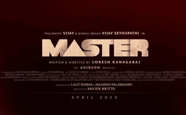 Surprising update on Thalapathy Vijay's Master release date out