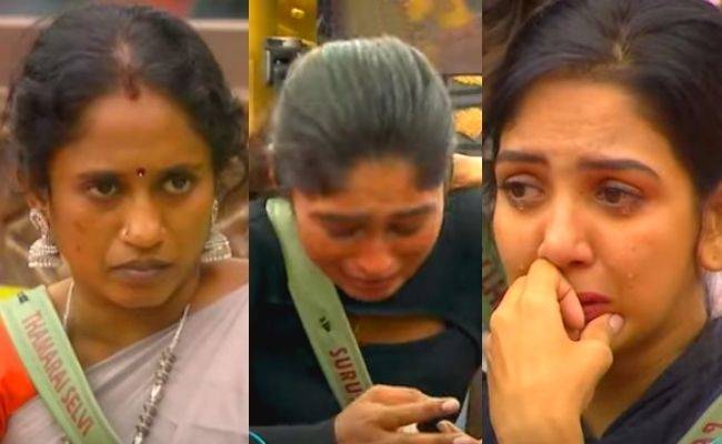 Suruthi and Pavni cry uncontrollably after major fight with Thamarai Selvi in BB Tamil 5