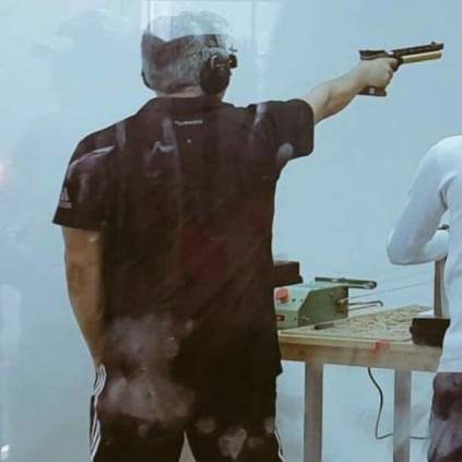 Thala Ajith participated in the 45th Tamil Nadu State Shooting Championship in Coimbatore