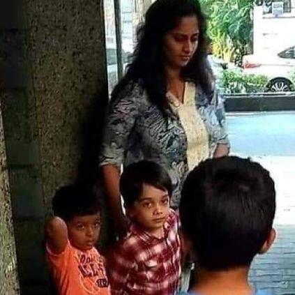 Thala Ajith son Aadhvik and Shalini latest picture going viral