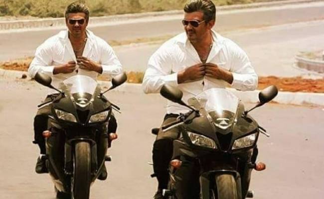 Thala Ajith throwback picture riding bike handsfree