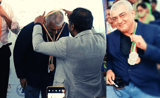 Thala Ajith wins gold medals in 46th Tamil Nadu State shooting championship, viral pics