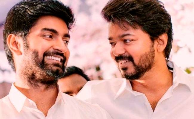 Thalapathy Vijay and Atharvaa’s viral latest pic twinning in white is winning hearts