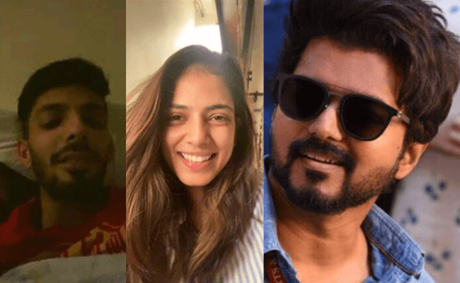 Thalapathy Vijay, Malavika Mohanan's video call picture with the Master team viral