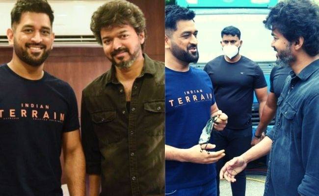 Thalapathy Vijay's heartwarming gesture for Thala Dhoni after the iconic meet is the talk-of-the-town