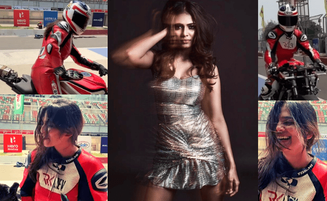 Thalapathy Vijay's Master actress Malavika Mohanan rides at formula one race track, video