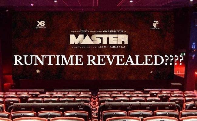 Thalapathy Vijay's Master runtime details - Find out