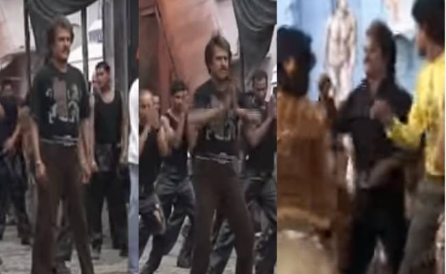 Throwback video of Rajini’s dance practice in Sivaji movie song