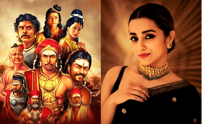 Trisha can't stop from sharing breathtaking and royal pics from Mani Ratnam’s Ponniyin Selvan sets