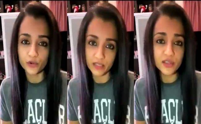 Trisha's latest video goes viral as she shares important message about COVID 19