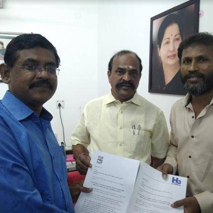 Two film producers meet minister Kadambur Raja seeking compensation for their loses