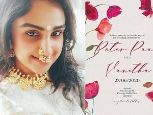 Pic Talk: Who is Vanitha Vijayakumar marrying?? Photo here!