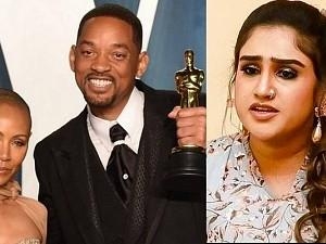 "Violence in all forms is unacceptable..." - Vanitha Vijayakumar about Will Smith!