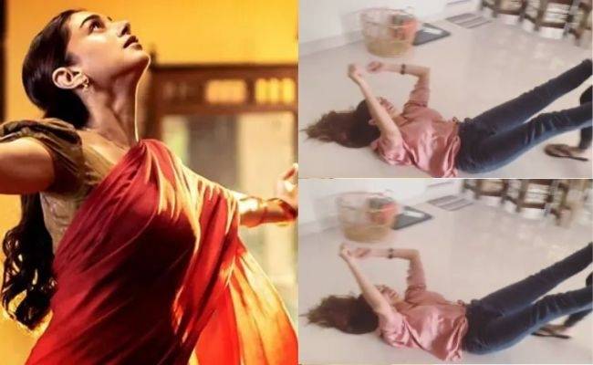 Video of Aditi Rao Hydari being dragged in her house on the floor goes viral