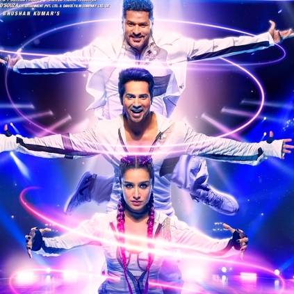 Video of Prabhudeva dancing along with Varun Dhawan and Shraddha Kapoor for Muqabla out