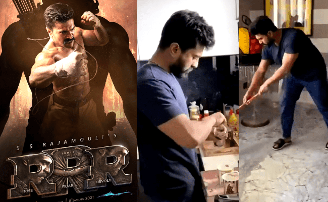 VIDEO: RRR actor Ram Charan takes up SS Rajamouli's Be The Real Man challenge