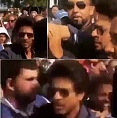 Shah Rukh Khan manhandles a fan?