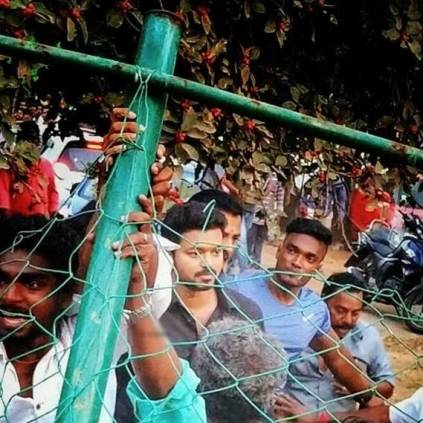 Video: Vijay runs to the fans' rescue at Shooting spot of Thalapathy 63