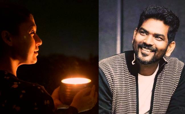 Vignesh Shivan's caption sharing Nayanthara's pictures with lamp is going viral