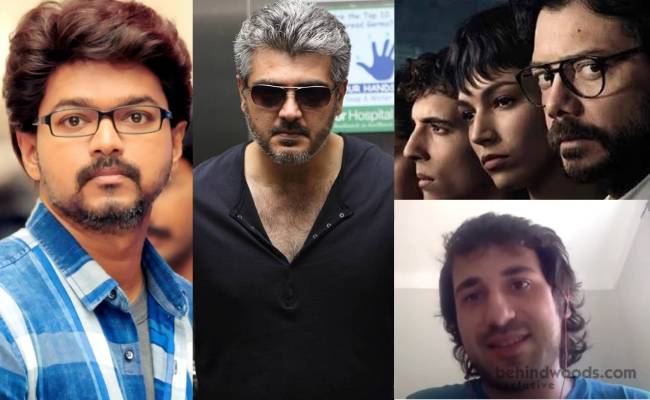 Vijay as professor, Ajith as Bogota-Money Heist dir Alex Rodrigo