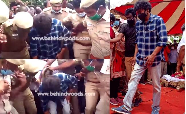 Vijay picks up his fan's slipper while returning from SPB's funeral, viral video