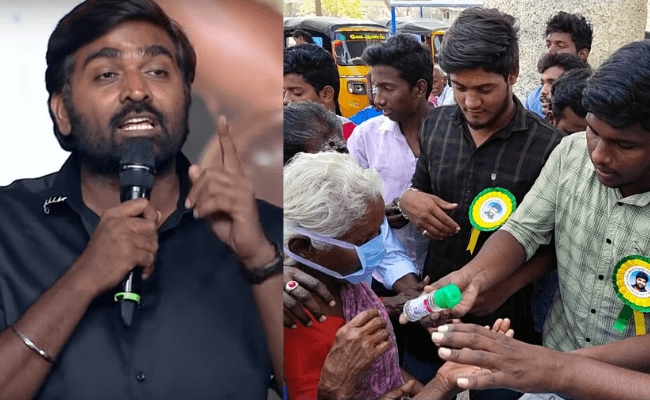 Vijay Sethupathi fans prove his Master audio launch speech about humanity right