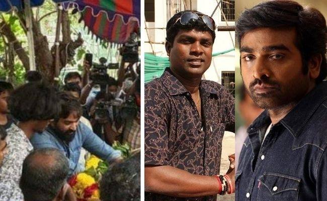 Vijay Sethupathi pays tribute to Vadivel balaji in person