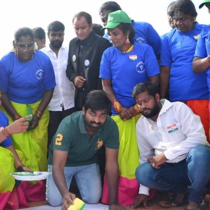 Vijay Sethupathi supports transgenders Wonder book of records art