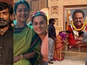 Vijay Sethupathi, Taapsee & team pay homage to SPB on the sets - See pics!