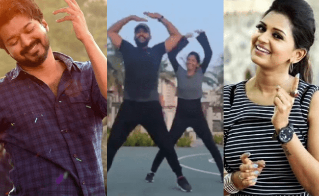 Vijay TV and Tharai Thappattai fame Anandhi works out for Vijay's 'Vaathi Coming' song from 'Master'