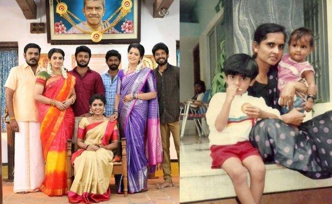 Vijay TV Pandian Stores actress shares throwback pic from Chiranjeevi movie set | Sujitha Dhanush