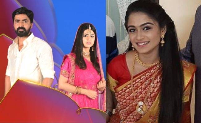 Vijay TV's Anbudan Kushi heroine changed shooting spot pic goes viral