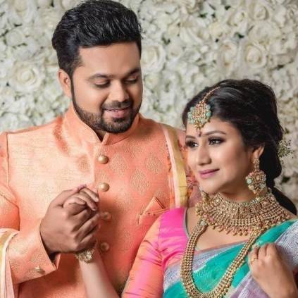 Vijay TV’s Raja Rani fame Alya Manasa and Sanjeev’s wedding reception