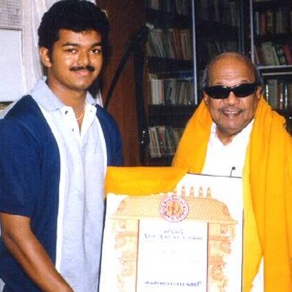 Vijay visits Kalaignar Karunanidhi at Kauvery Hospital