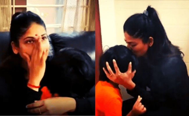 Vijayalakshmi’s emotional video with her son just before entering Survivor leaves fans heart-broken