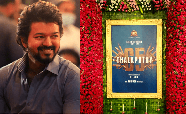 Vijay’s macho look from Thalapathy 65 Pooja is trending; viral pics here