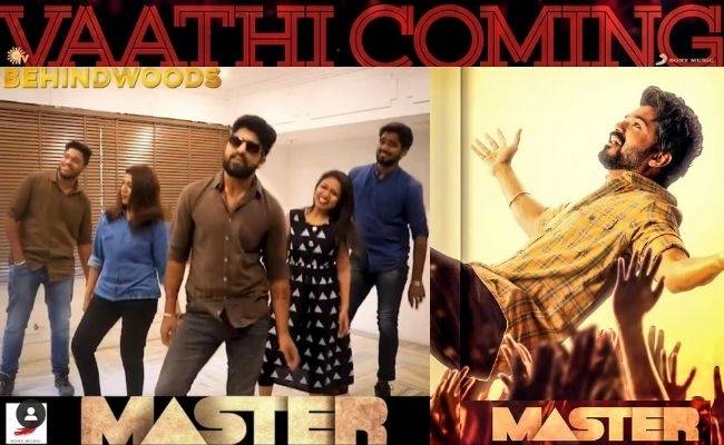 Vijay's Master Vaathi coming - Vaathi Stepu Challenge by Behindwoods Agni Dhiveya Tara Navaneeth Nikki