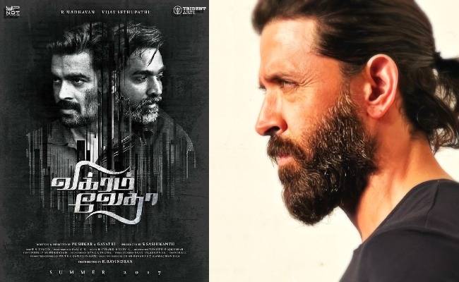 Vikram Vedha Hindi remake Hrithik Roshan's new look pics released