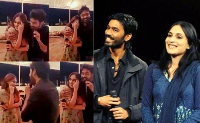 Viral Video of Dhanush singing Rajinikanth's song Ilamai Thirumbudhe for Aishwarya Dhanush