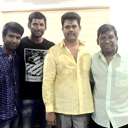 Vishal and Vadivelu team up in Kathi Sandai after nine years.