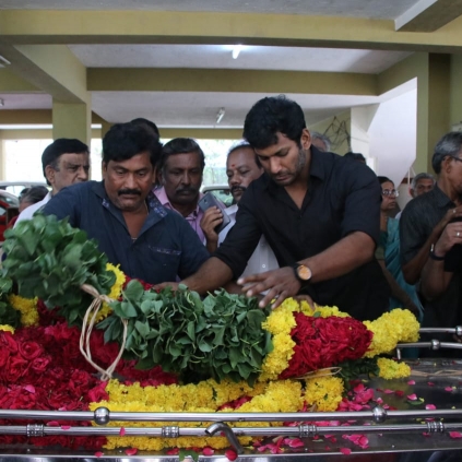 Vishal's condolence statement on Muktha Srinivasan's death