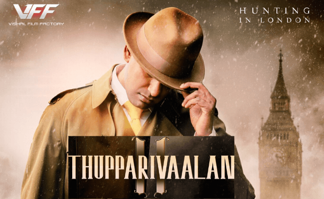 Vishal's directorial debut Thupparivaalan 2's first look ft. Prasanna, Ilayaraaja, Ashya
