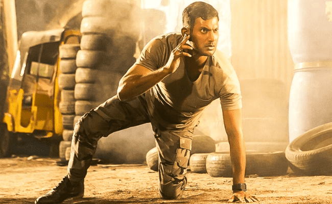 Vishal’s new mass pic just before the 50 feet jump from Enemy is going viral; Arya