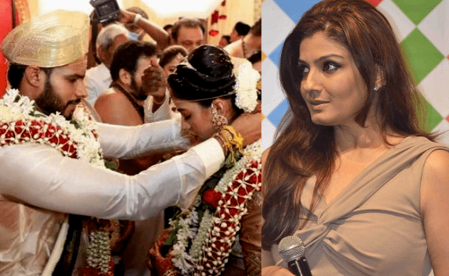 'What was served in buffet'- Raveena Tandon slams Nikhil Kumaraswamy's wedding amid lockdown