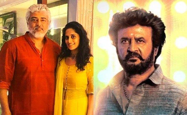 Wow! Shalini Ajith and Kutty Thala Aadvik watched Rajinikanth's ANNAATTHE in theatres