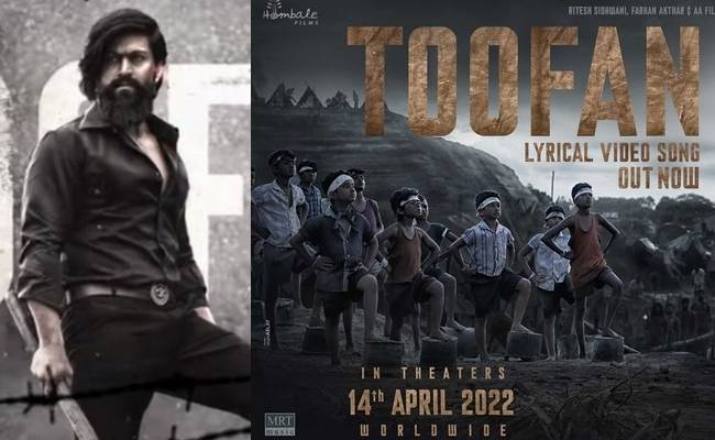 Yash's KGF 2 single Toofan song is trending in social media